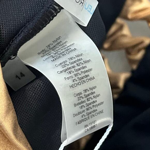 Bleu Rod Beattie Twister High Neck Cut Out One Piece Swimsuit Size 14 MWT - Picture 12 of 12